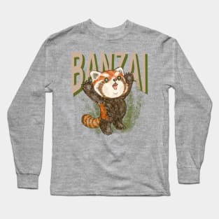 Banzai red panda Long Sleeve T-Shirt